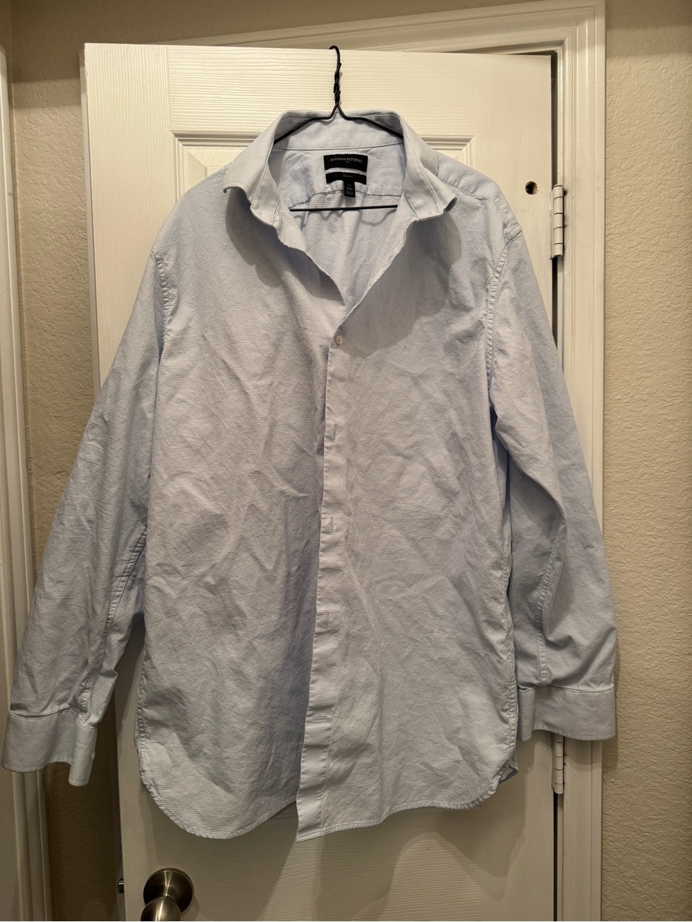 Banana Republic Grant Fit Tall XXL Light Blue Button Down Shirt